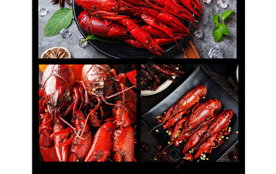 電商美食盛宴 麻辣龍蝦綠葉調料詳情頁模板免費下載指南